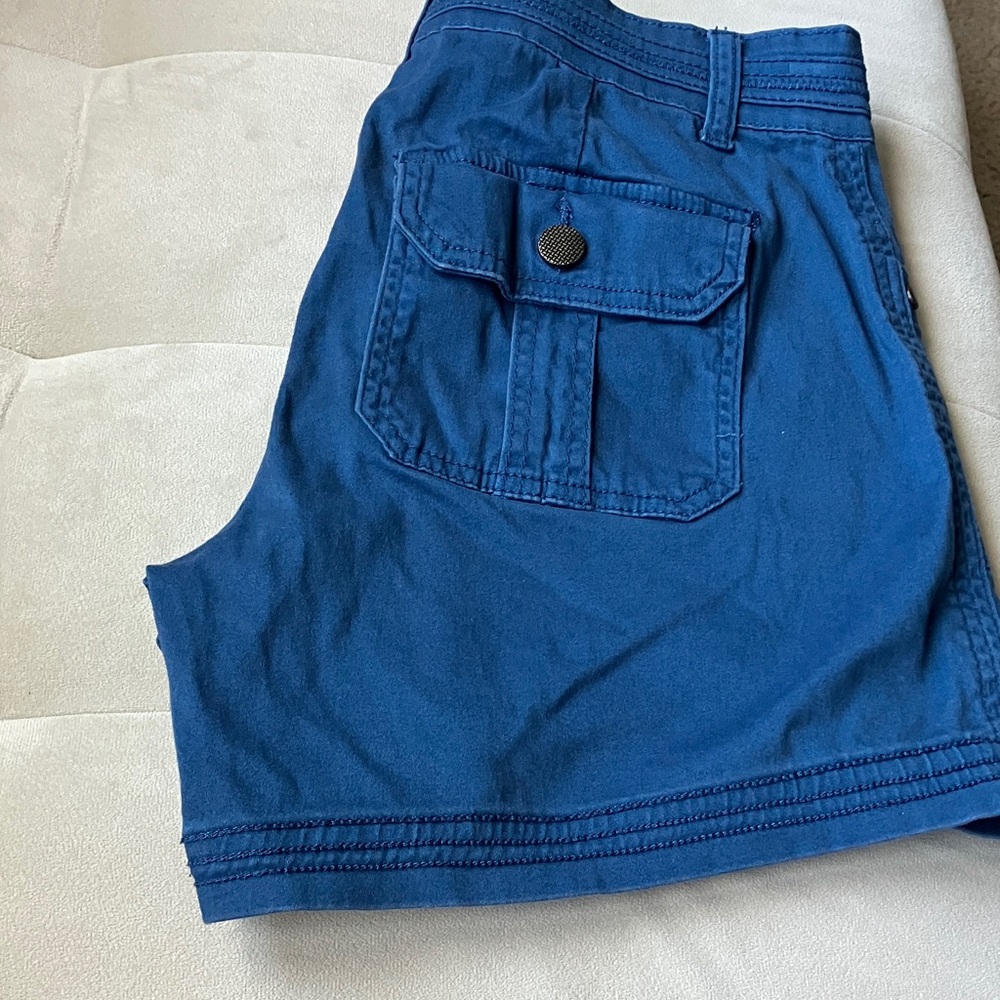 one 5 one Women's Royal Blue Cotton  Shorts - Picture 8 of 9